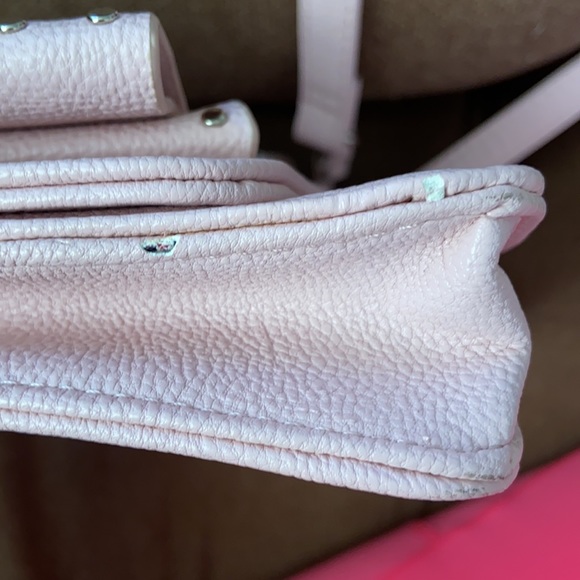 Betsey Johnson Light Pink Bow Shoulder Crossbody Bag Purse Wallet - Picture 10 of 17